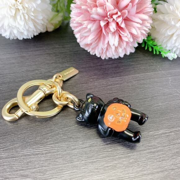 Coach CW480 Halloween Cat Bag Charm - Picture 4 of 5